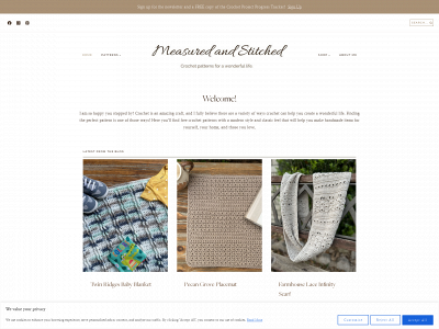 measuredandstitched.com snapshot