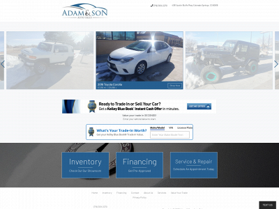 adamautosales.com snapshot