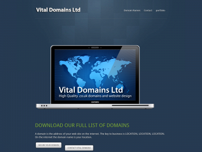 vitaldomainsforsale.co.uk snapshot