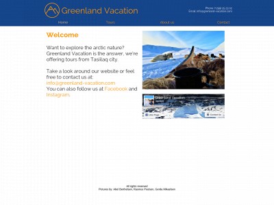 greenland-vacation.com snapshot