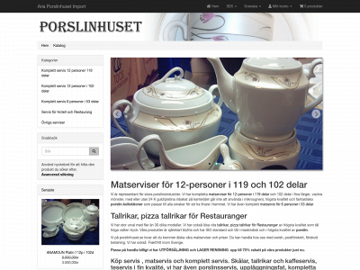 porslinhuset.se snapshot
