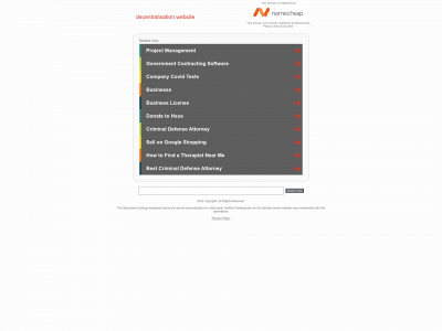 decentralisation.website snapshot