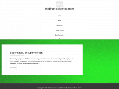 thefinancialsense.com snapshot