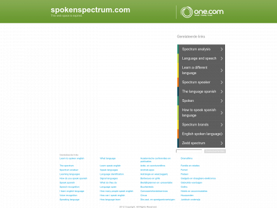 spokenspectrum.com snapshot
