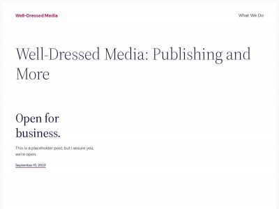 welldressedmedia.com snapshot