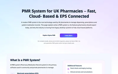 pmrsystem.co.uk snapshot