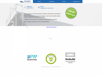 premium-construct.be snapshot