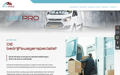 vanpro.nl snapshot
