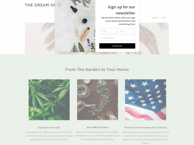 www.thedreamoilshoppe.com snapshot