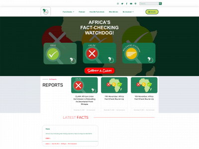 newsverifier.africa snapshot