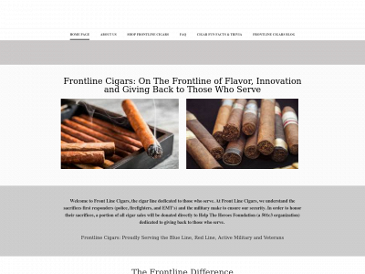 www.frontlinecigars.com snapshot