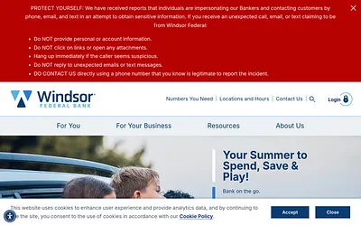 windsorfederal.com snapshot