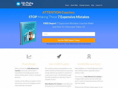 salesmasteryforcoaches.com snapshot