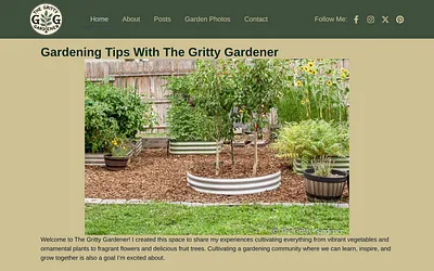 thegrittygardener.com snapshot