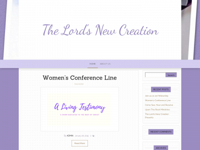 thelordsnewcreation.com snapshot