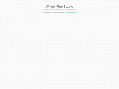 willowpinestudio.com snapshot