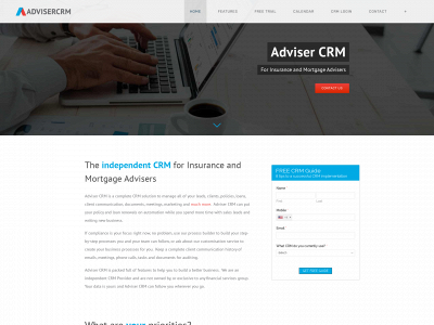 advisercrm.co.nz snapshot