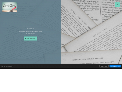 laurenmarieproofreads.com snapshot