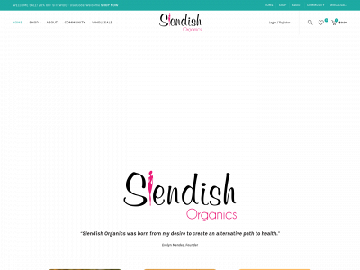 slendishorganics.com snapshot