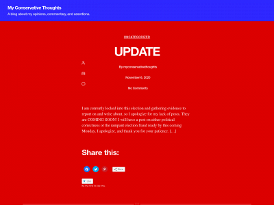 myconservativethoughts.com snapshot