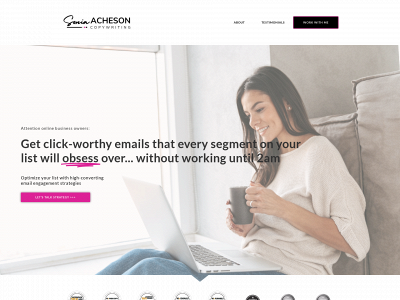 soniaacheson.com snapshot