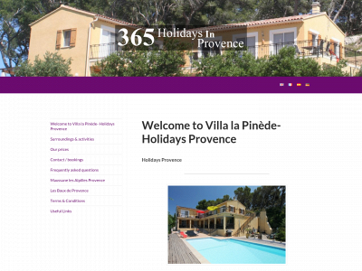 365holidaysinprovence.com snapshot
