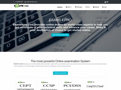 exams4pro.com snapshot