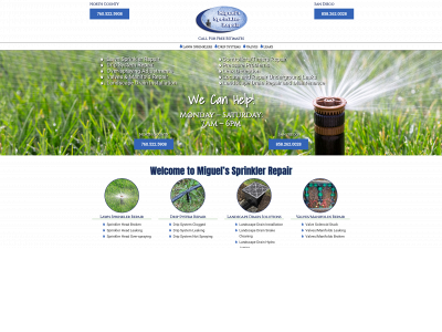 miguelsprinklerrepair.com snapshot