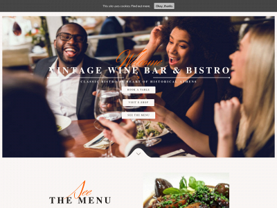 winebarathens.com snapshot