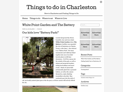 charlestonthingstodo.com snapshot