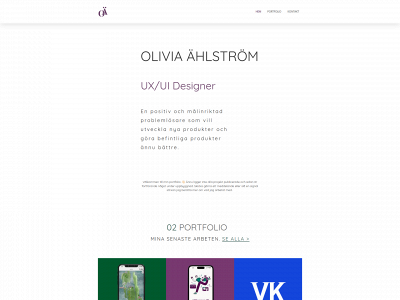 oliviaahlstrom.com snapshot