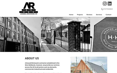 arussellbrickwork.co.uk snapshot