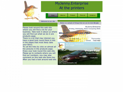 myjennyenterprise.co.uk snapshot