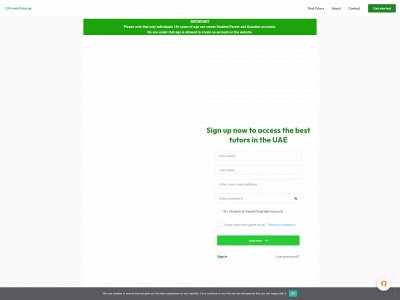 privatetutor.ae snapshot