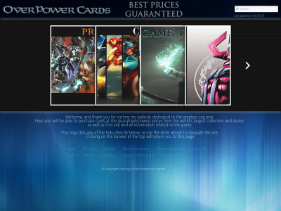 overpowercards.com snapshot