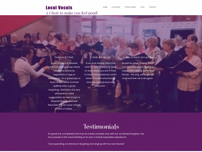 mylocalvocals.com snapshot