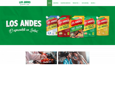 alimentoslosandes.com snapshot