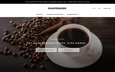 kaffebiksen.dk snapshot