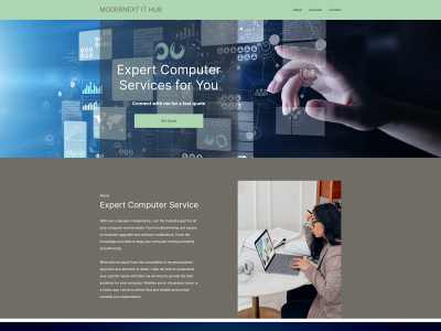 modernextservices.com snapshot