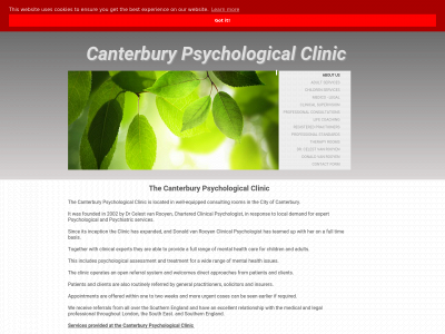 thecanterburyclinic.com snapshot