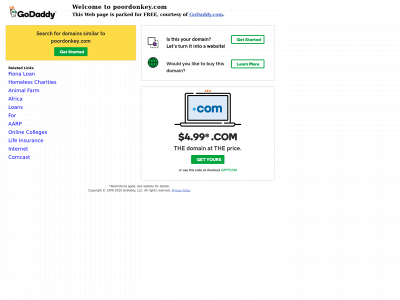 poordonkey.com snapshot