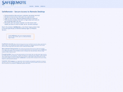 saferemote.se snapshot