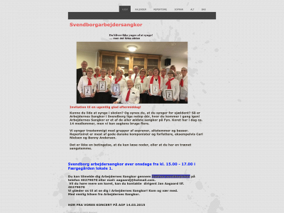 svendborgarbejdersangkor.dk snapshot