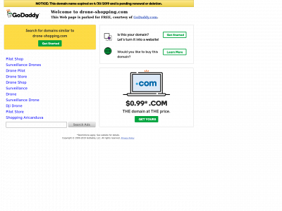 drone-shopping.com snapshot
