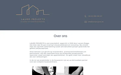 lauroprojects.be snapshot