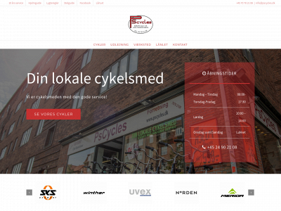 pscycles.dk snapshot