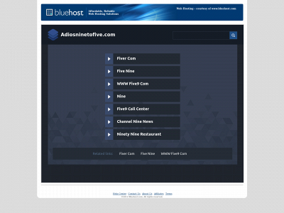 adiosninetofive.com snapshot