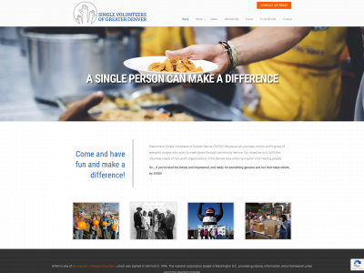 singlevolunteersofgreaterdenver.com snapshot