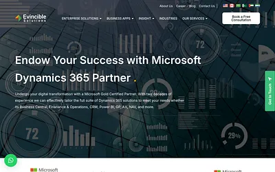 evinciblesolutions.com snapshot