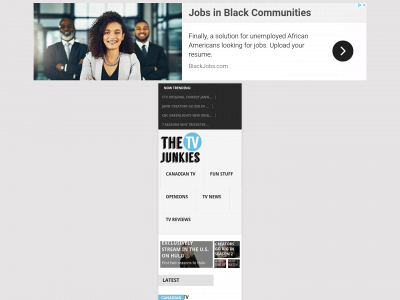 thetvjunkies.com snapshot